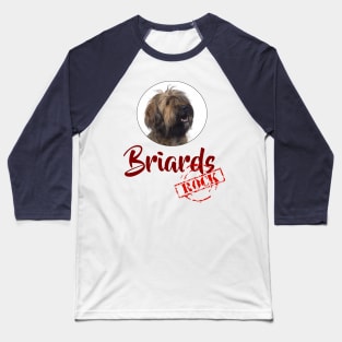 Briards Rock! Baseball T-Shirt